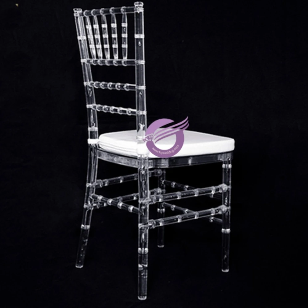 ZY23330 Wholesale wedding transparent plastic acrylic chiavari chairs