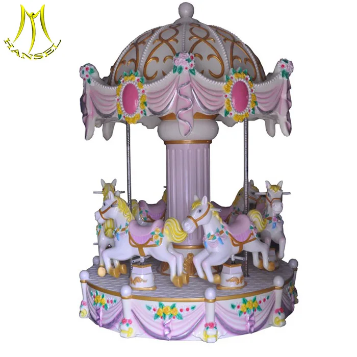 Hansel big carousel with horse and carriage for sale,children coin operated carousel