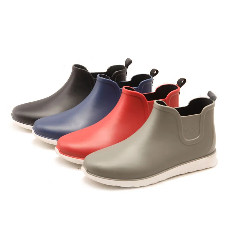 factory customized made Hotsale New style low height cut durable ankle waterproof PVC Men rainyday garden farm shoes male