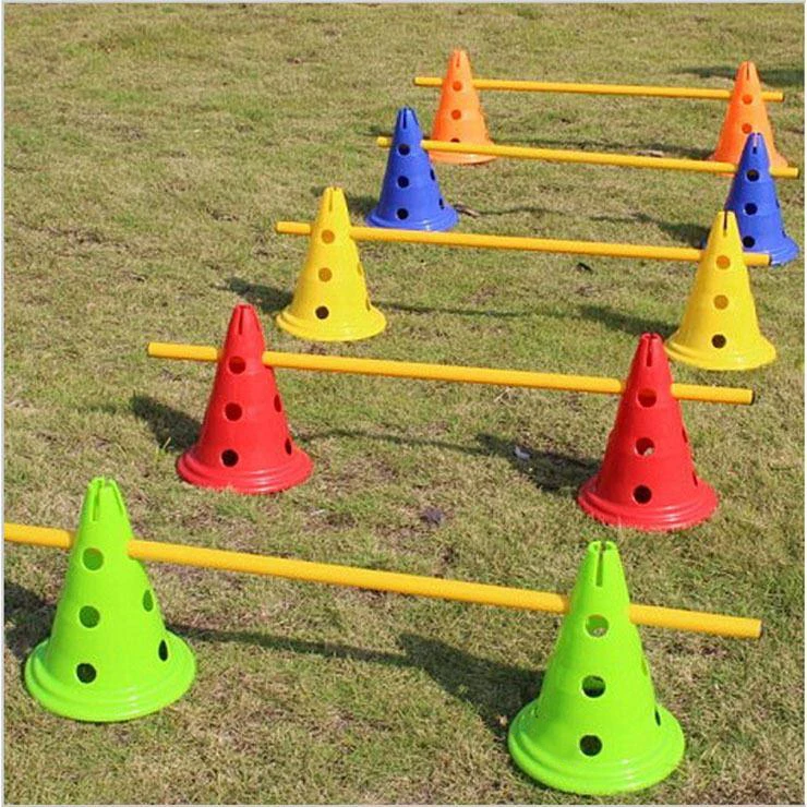 Sport Soccer Football Training Cone with Hole Traffic Safety Cones 30cm Orange/Yellow/Red/Green/Blue