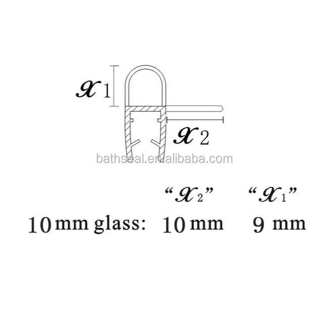 Bathroom Glass Door Accessory Plastic Edge Protector