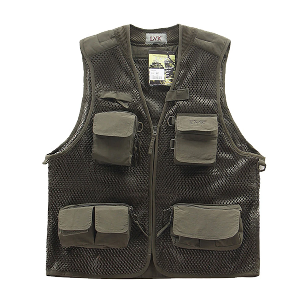 
ODM multi pocket outdoor travel photography journalist mesh vest 