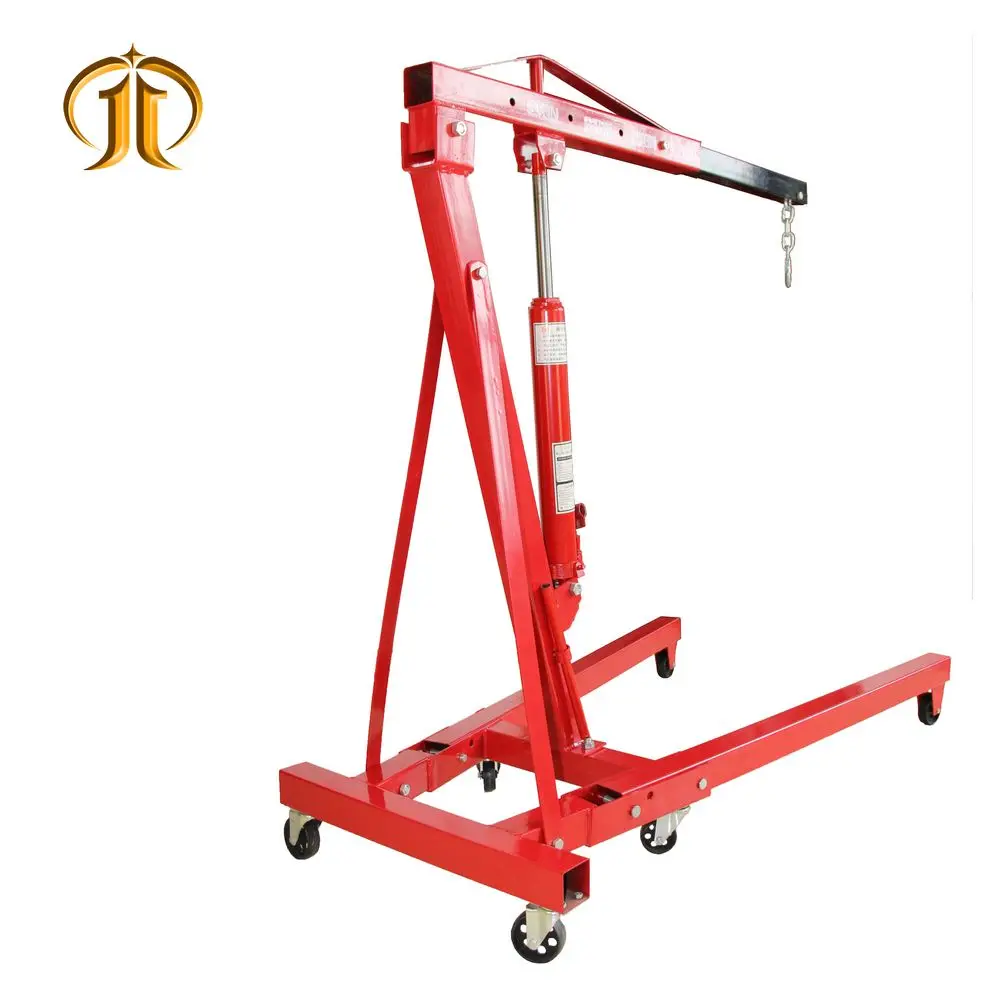 Portable Mini 2 Ton Hydraulic Jack Engine Hoist Shop Crane Assembly