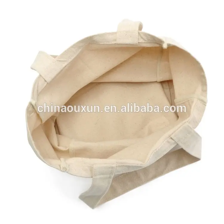 
Promotional eco friendly handled natural organic cotton shopping tote bag 
