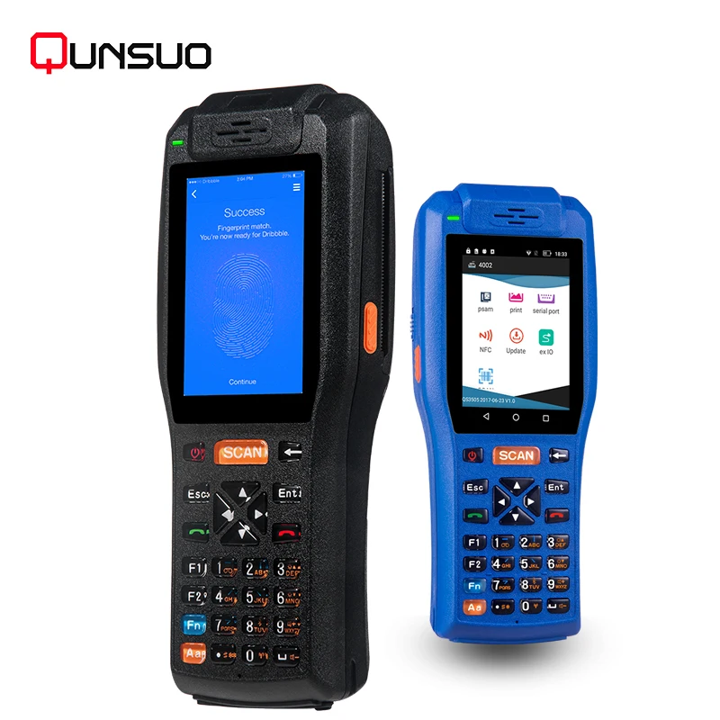 Android PDA 3506 barcode QR code scanner integrated with printer