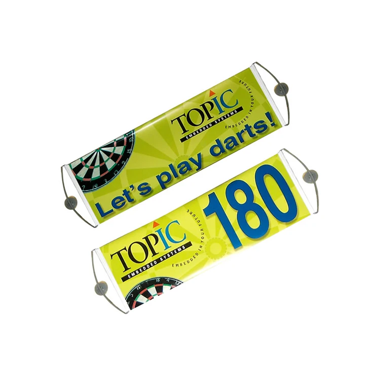 
Custom Hand Held Scrolling Banner Retractable Fan Banner 