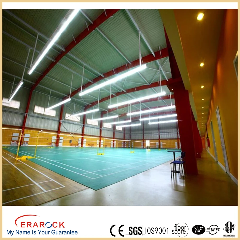 3mm thick vinyl roll plastic flooring underlay for badminton court pvc roll removable dance floor