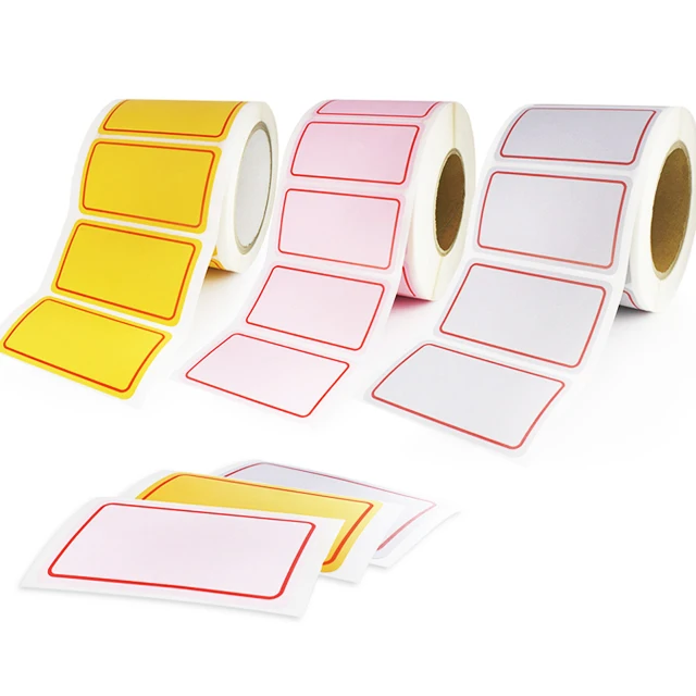 PP бумага матовая красочная пользовательская рулонная этикетка печать бумажная клейкая наклейка