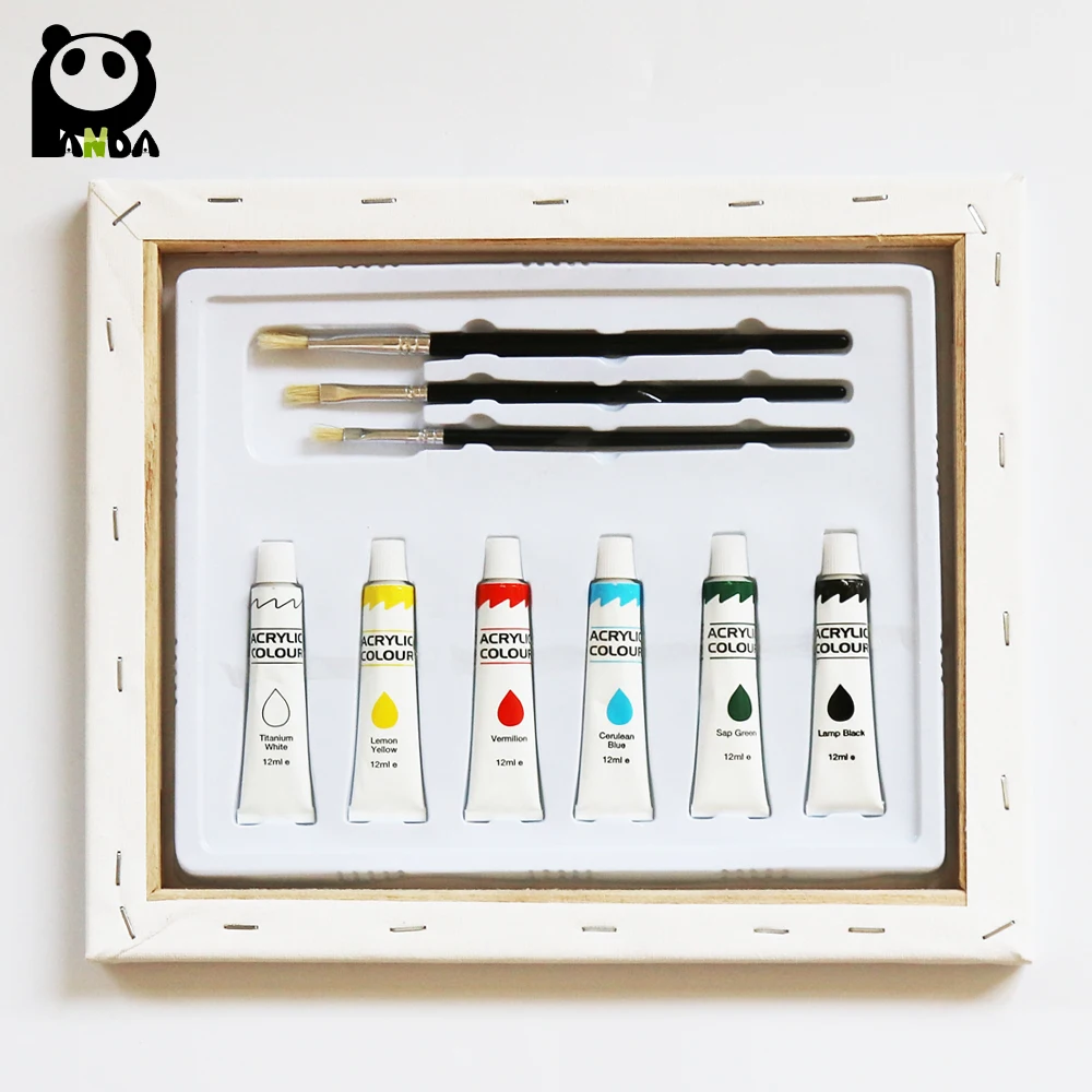 
cartoon line pre-printed canvas painting 