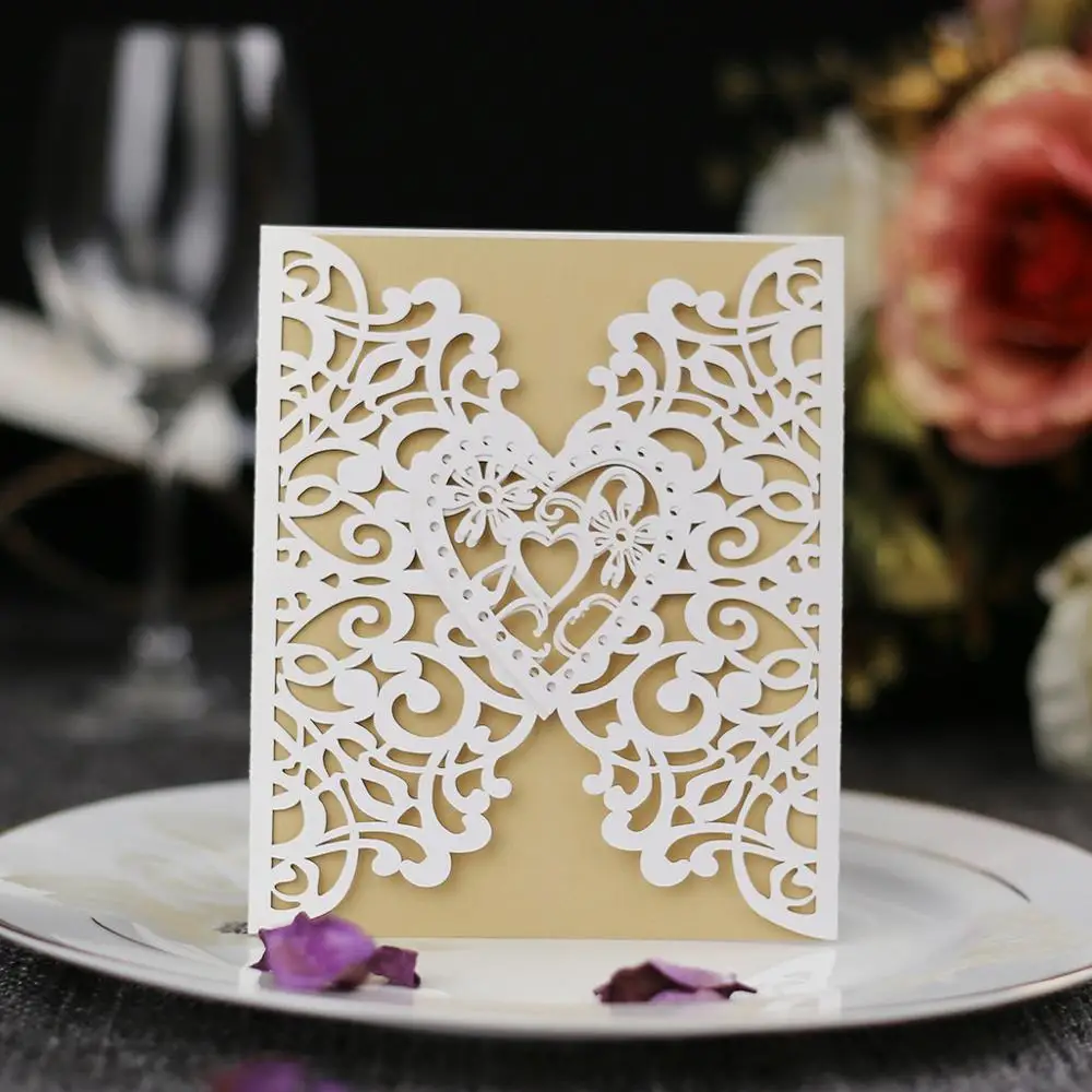 2021New type invitation wedding card with box