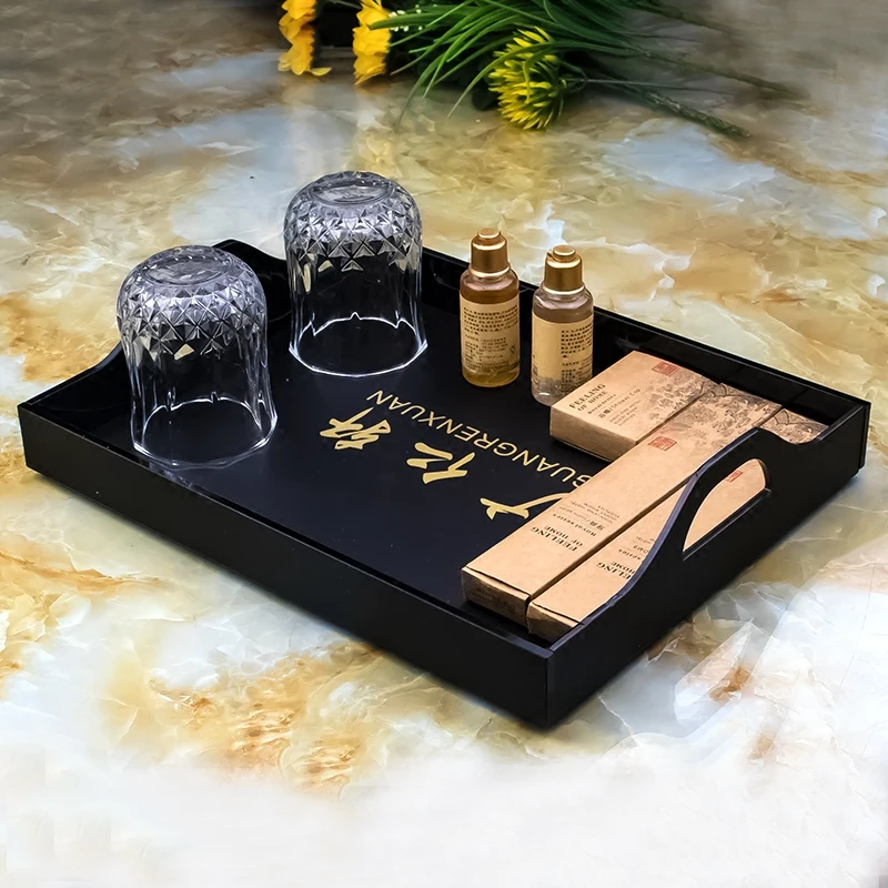 Customized Acrylic Serving Tray for hotel or restaurant
