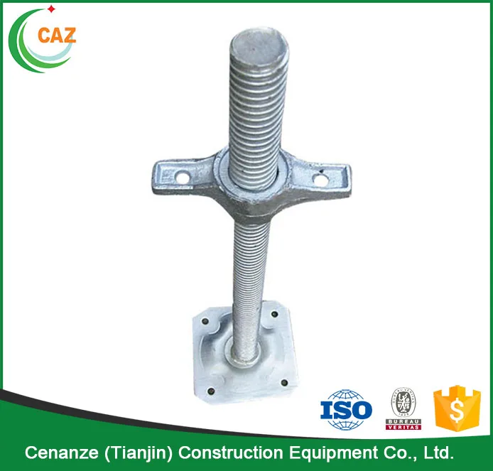 
types of scaffolding screw jack with swivel base plate 