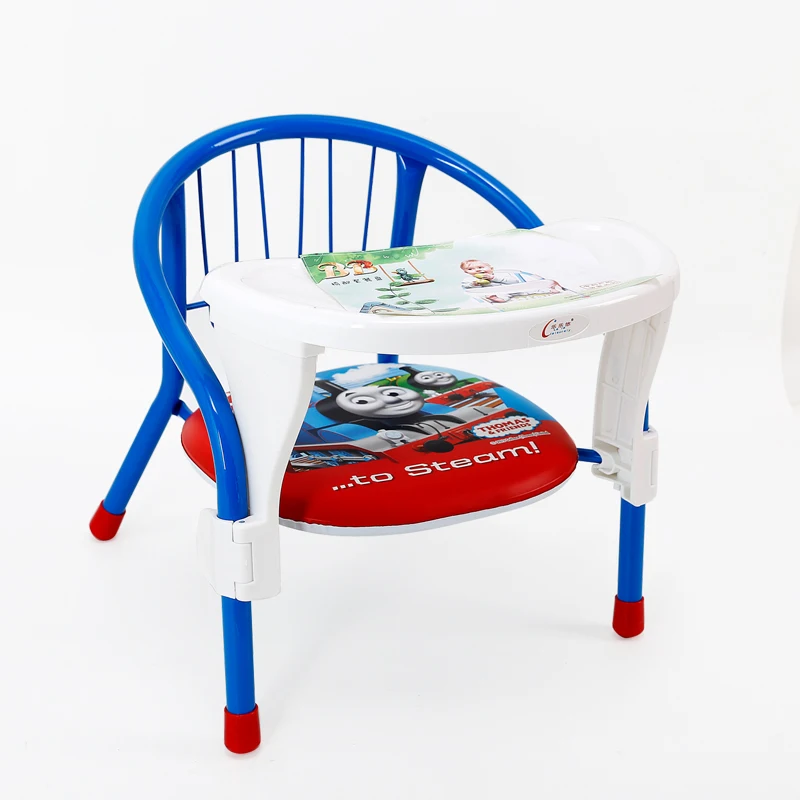 Plastic metal cute design boy girl child chairs