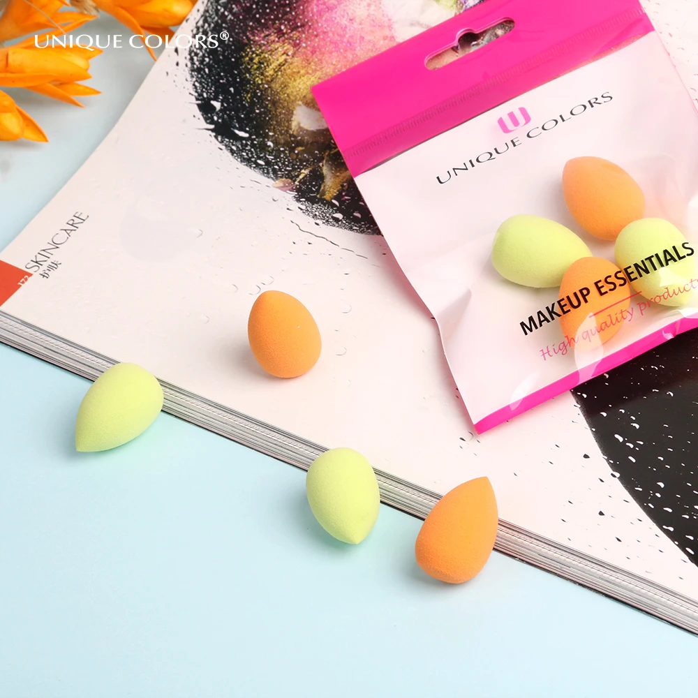 Mini Latex Free Makeup Sponge 3D Powder Puff Foundation Cosmetics Beauty Sponge Blender Pack 4 Pcs