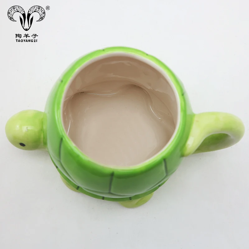 3D creative  animal Green Turtle water mug for gift