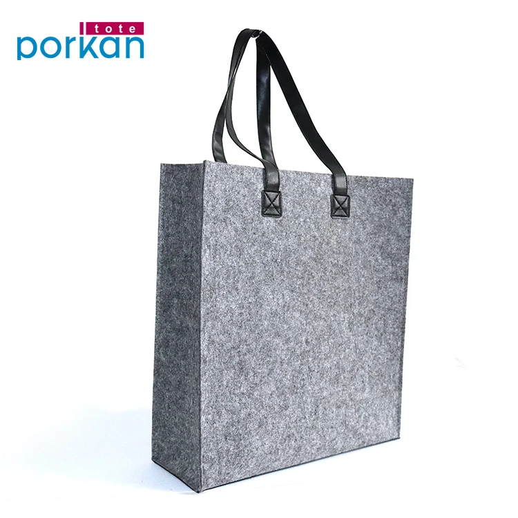 Hot Products Wholesale Eco-Friendly Felt Shopping Tote Bag with Custom Logo