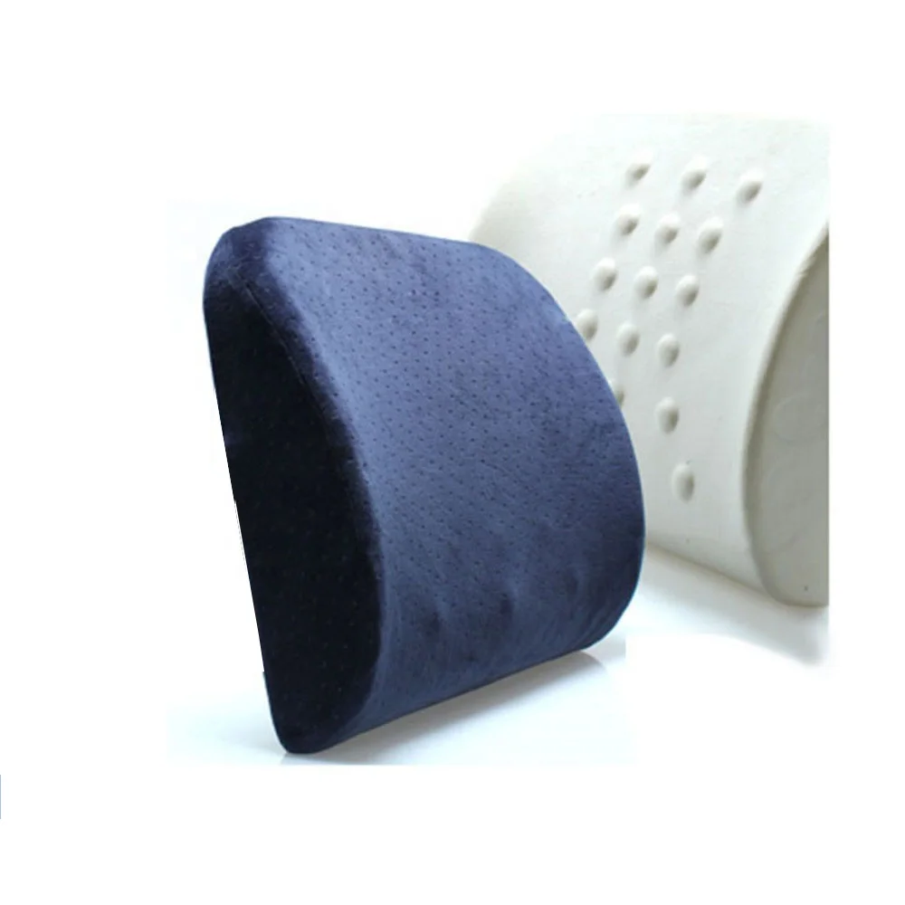 Mesh Lumbar Support Soft Memory Foam Cushion Pillow with Message Point For Office Car Chair Waist Sofa