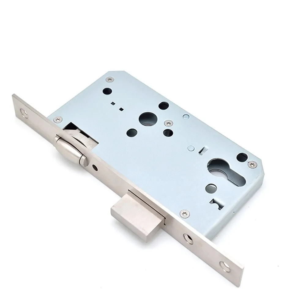 DIN18251 Stainless Steel roller bolt Mortise Door Lock Body for hospital/airport/mall/school