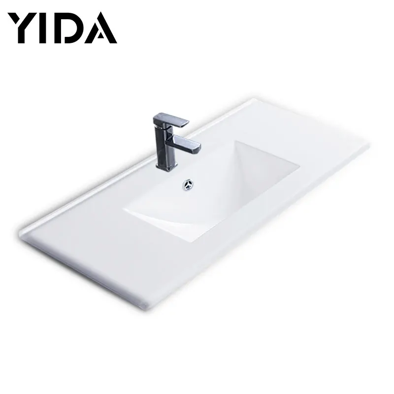 YIDA Factory Counter top Ceramic Basin for Hand Wash bathroom cabinet