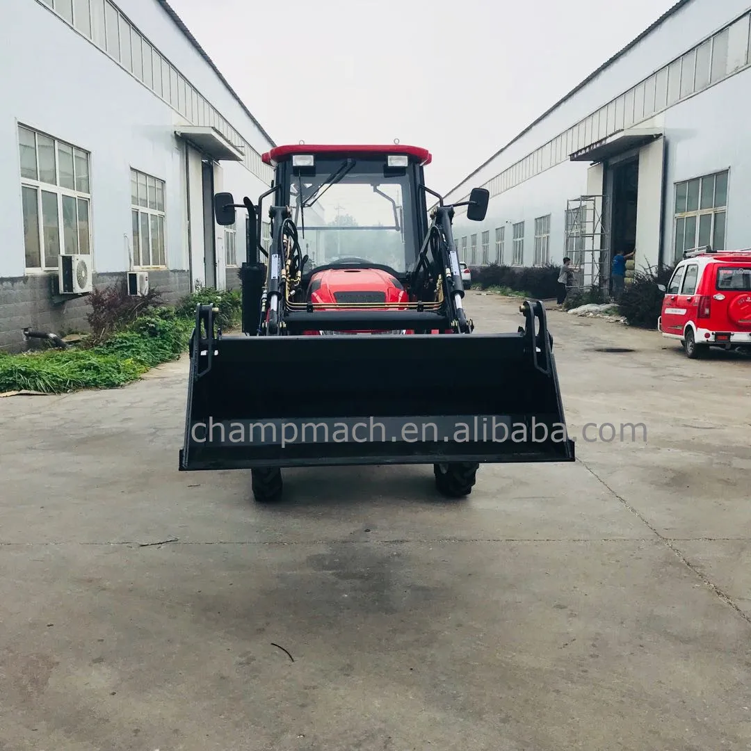 25hp 4wd mini farm tractors with front end loader and back hoe