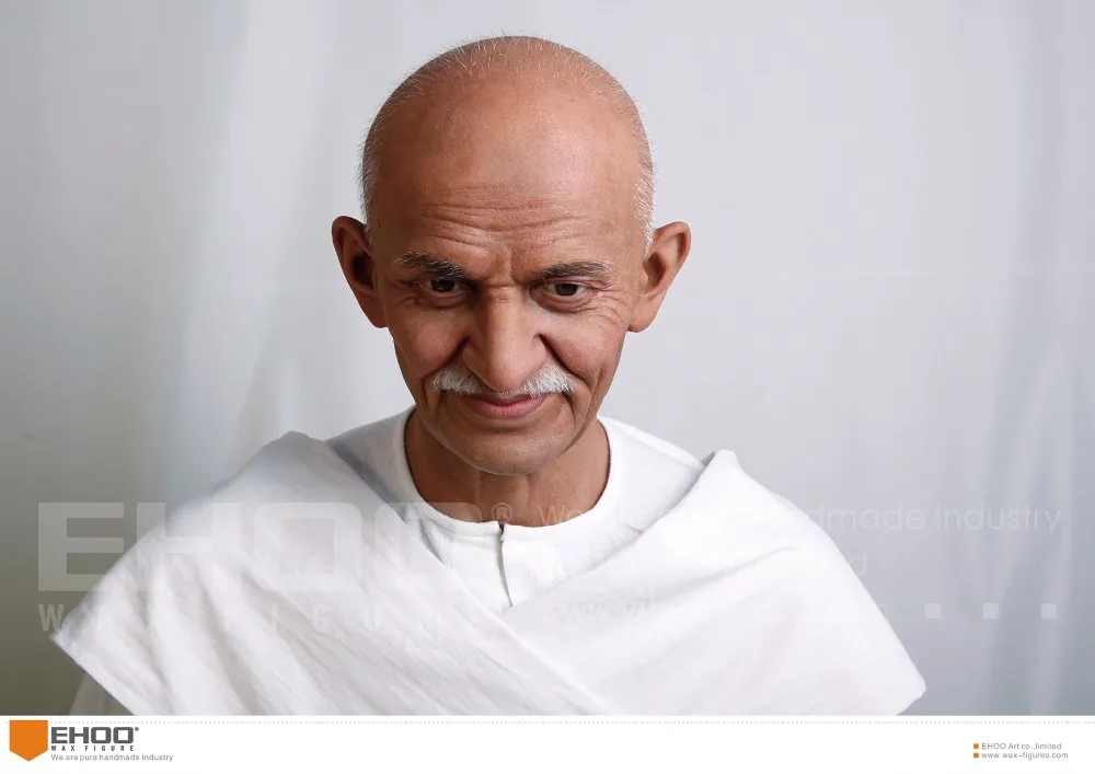 Indian Famous Politician Gandhi Life Size Celebrity Wax Figure for Sale