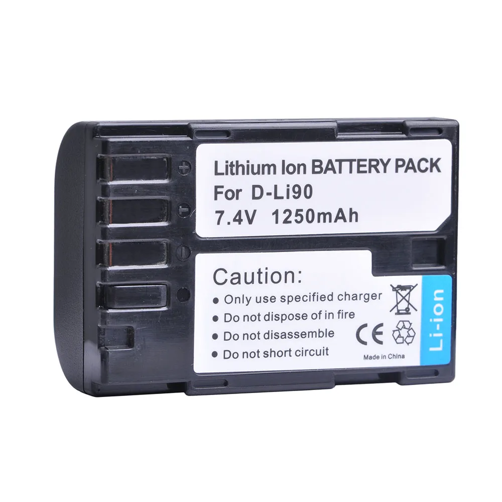 7.4V Digital Battery D-LI90 for Pentax K-01 K-1 K-3 K-5 K-5II K-5IIs K-7 dslr camera