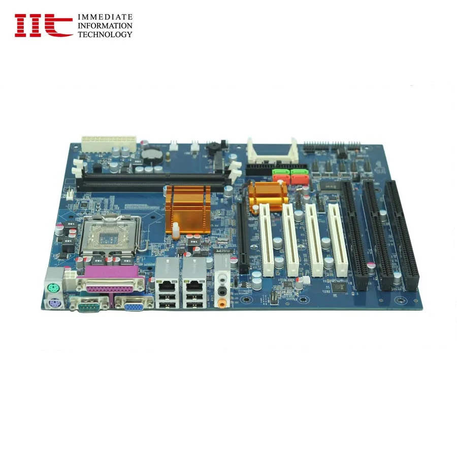 DVR Motherboard  G41 LGA775 industrial 3 isa slot support Quad core cpu  max Q9650 run winxp win2000 win7 sys  with 2 LAN Gbe