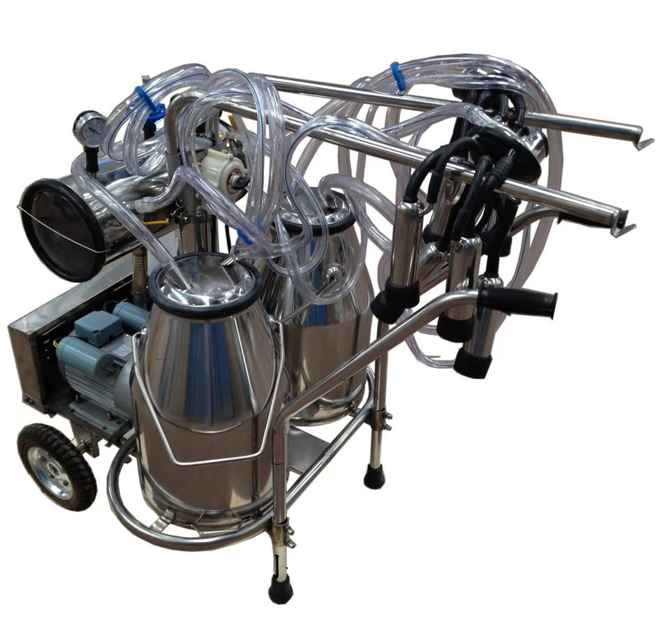 Portable Double Bucket Vaccum Electric Milker Milking Hall for Cows Goats CN;JIA Farms 220v 95kg Mars CE