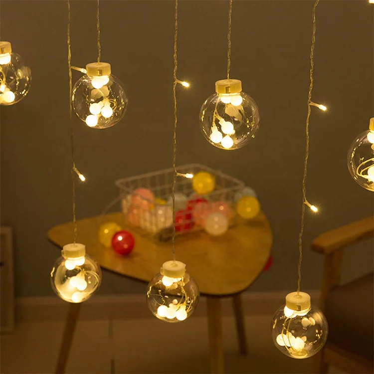 Garden home wedding christmas decoration LED curtain string lights outdoor indoor