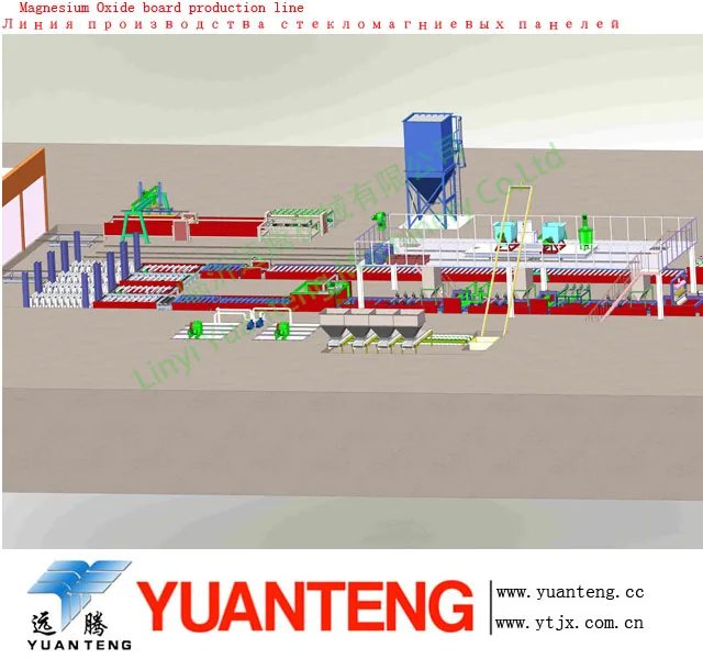 MGO ceiling board machine with diesel fuel