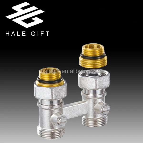 H Radiator Brass Control Stop Valve for Heating Systems