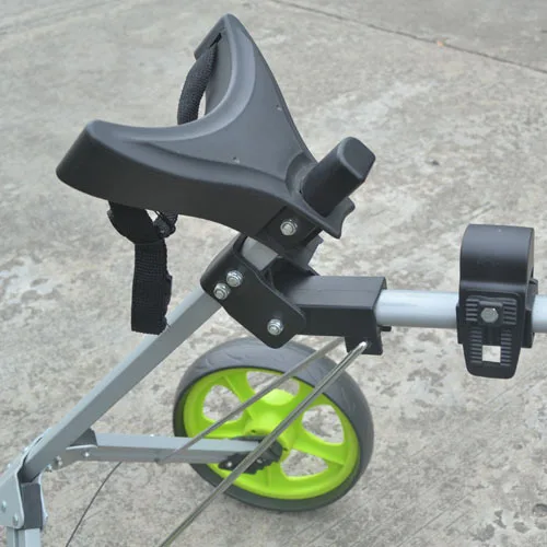 3 wheels foldable golf bag push trolley