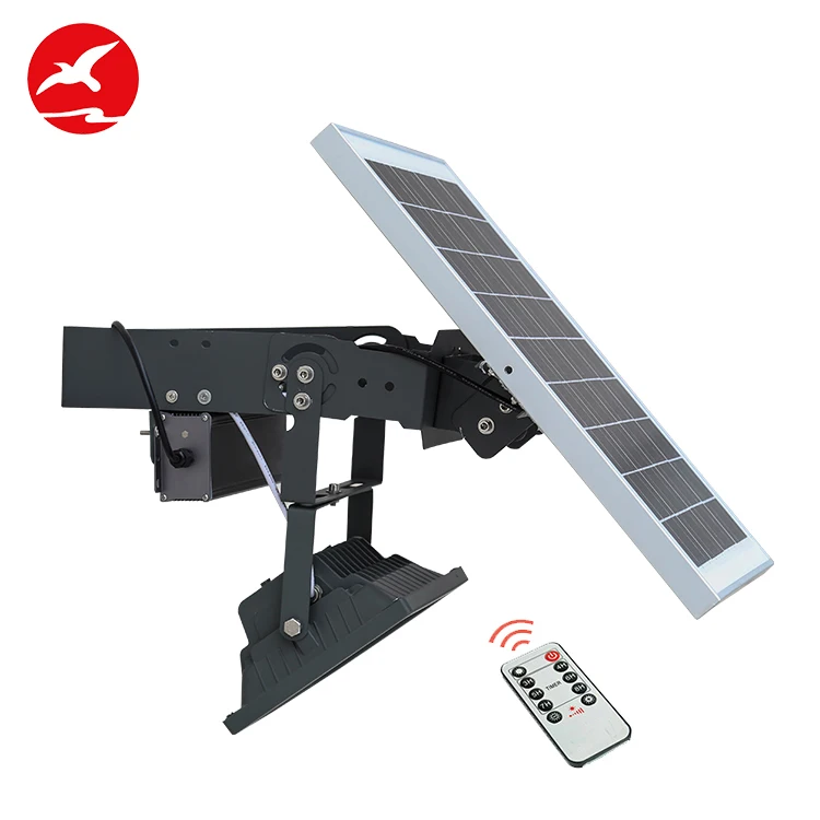 Waterproof ip65 dc 6 volt 10 20 30 50 watt cob outdoor garden led solar power flood light with sensor