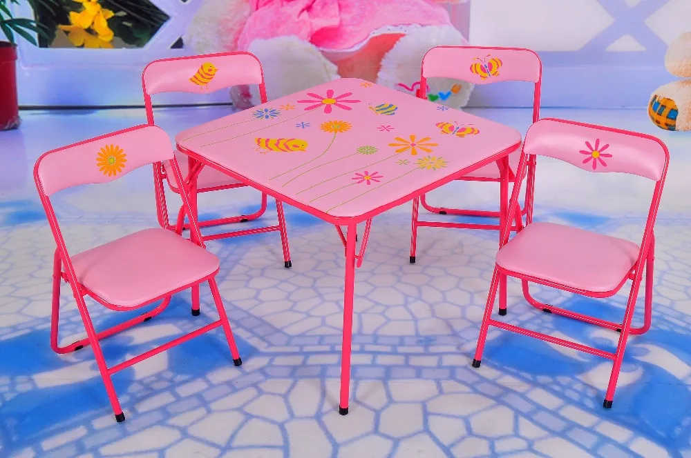 Kids Party Metal Folding Tables and Chairs Set