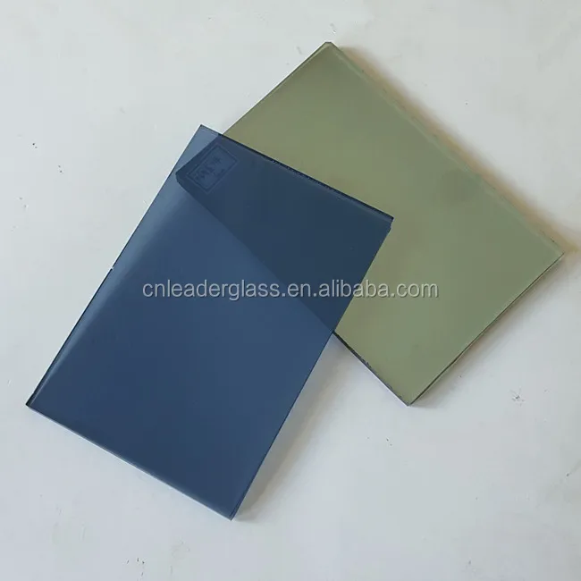 Синее светоотражающее строительное стекло от китайского производителя для