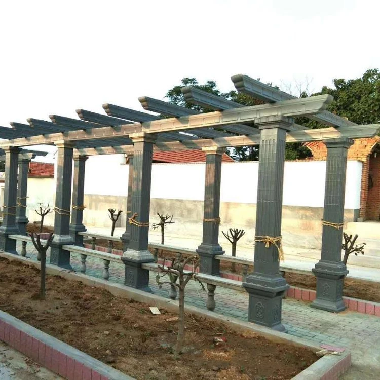 plastic precast concrete cement ornamental garden  pergola set moulding mold for outdoor garden and villa