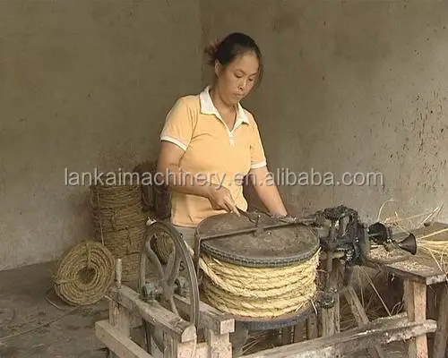 
manual commercial used straw rope making machine 