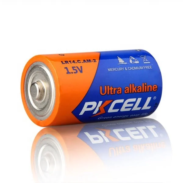 Long Duration Time LR14 Non Rechargeable Battery AM2  1.5V C Size Alkaline dry cell battery