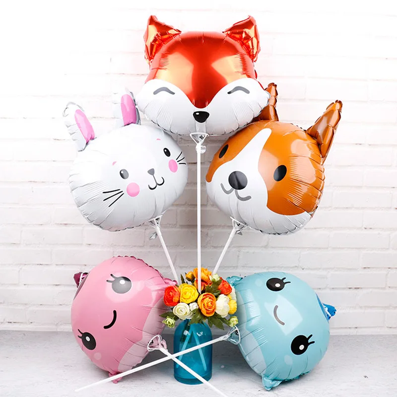 
Animal Theme Squirrel Fox Foil Latex Balloon Banner Set for Baby Shower Kids Wild Birthday Party Decoration Supplies Combo Kit 