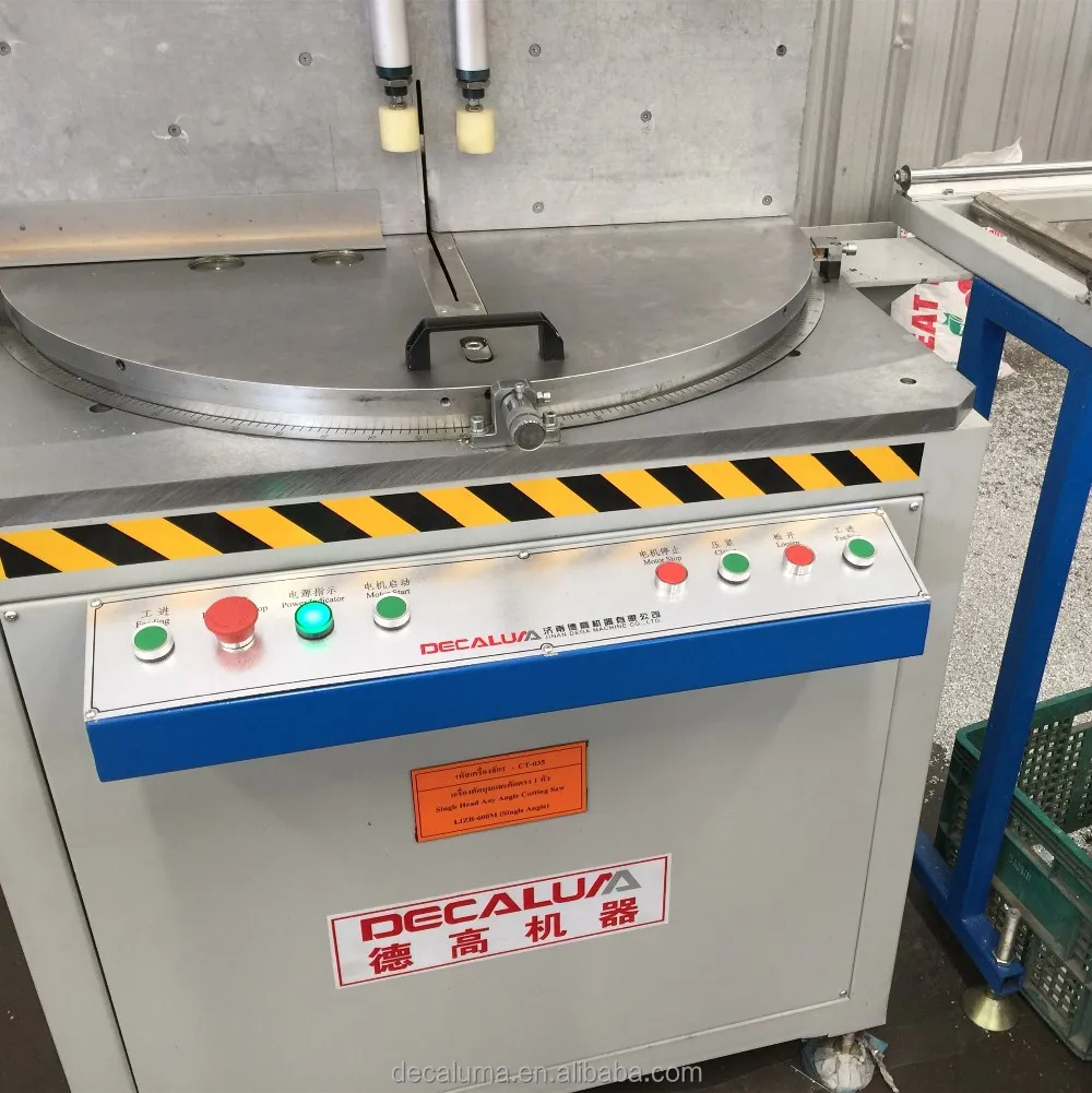 China DECALUMA Company Supply Single Head Saw Aluminum Profile Cutting Machine