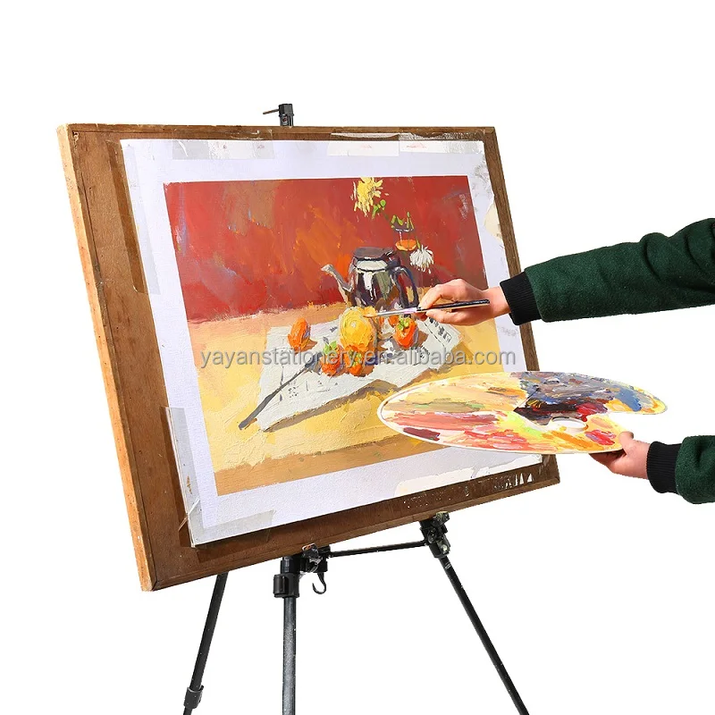 Retractable Taklon Hair Metal Handle Acrylic And Oil And Watercolor Pocket Travel Paint Brush Pen