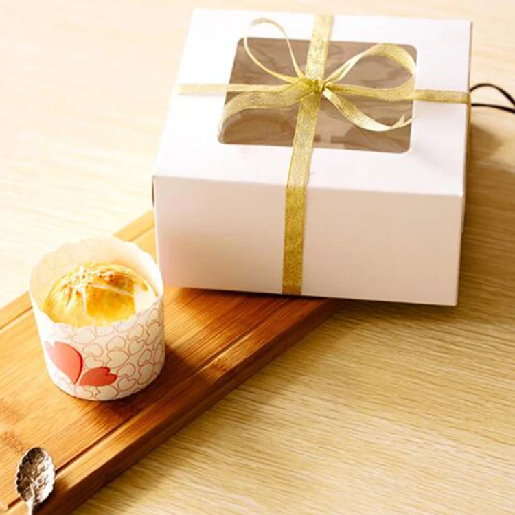 
Wholesale Small cake box 12 Hole Paper Cupcake Boxes with PVC window 