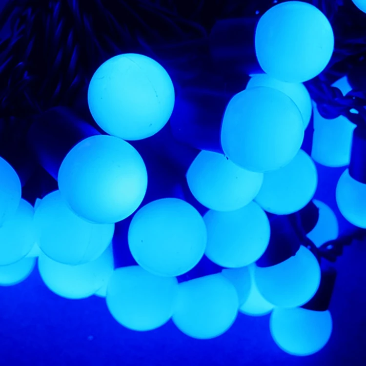 Pretty Indoor Hanging String Bulb Festoon Light Chain With Balls