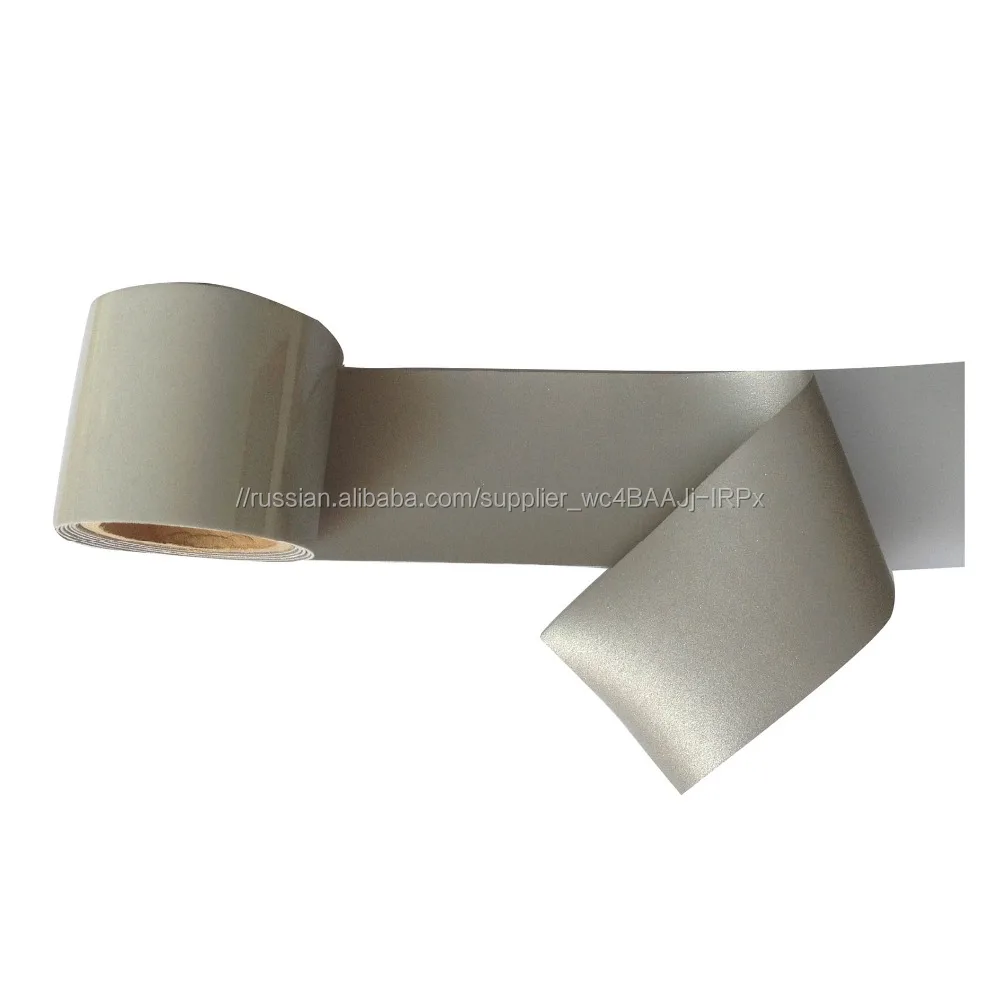 Ribbon Gold Black Color Reflective Stretchable Heat Transfer Film for Lycra Material
