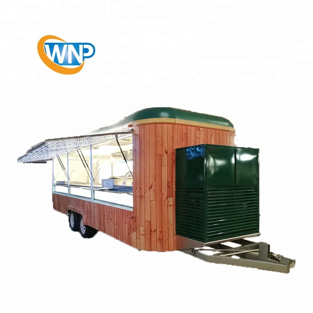 
WNP-7000S steel plates coffee juice hamburger selling mobile food bus food truck trailer 