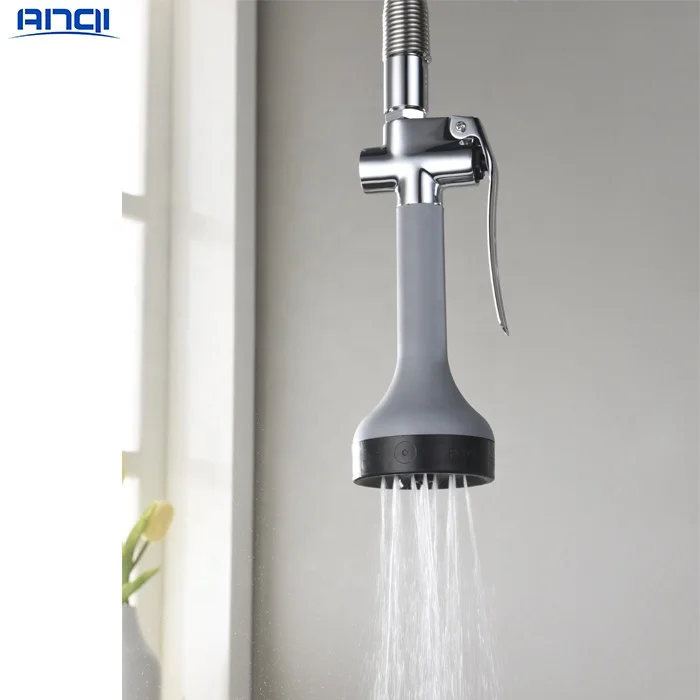 Pre Rinse Spring Loaded Kitchen Faucet With Pull Down Sprayer Gun Tapware