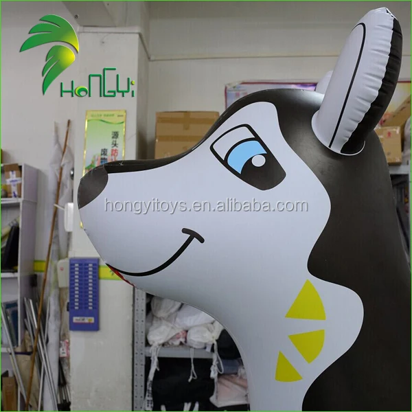 Cheap Inflatable Husky Dog , Custom Giant Inflatable Toys , Inflatable Wolf