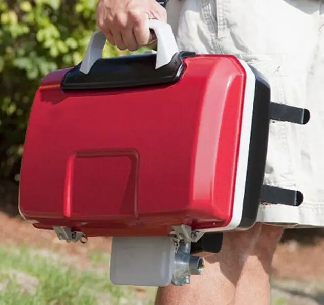 Portable Steel one Burner BBQ Gas Grill with for Camping Use