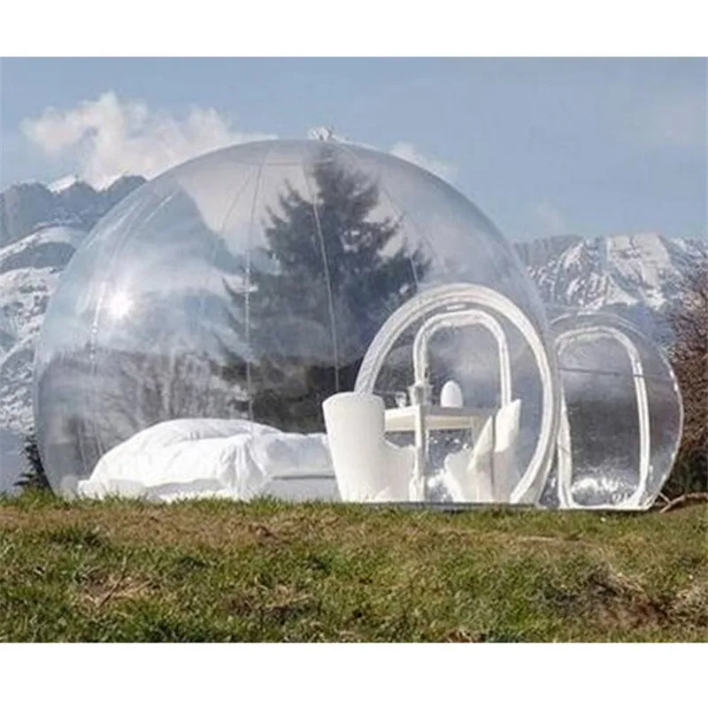 Outdoor inflatable transparent bubble tent transparent wedding tent for outdoor activities
