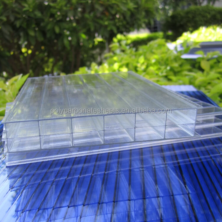 Multi Wall Polycarbonate Hollow Sheet Price PC Roof Panels Greenhouse Plastic Construction Material